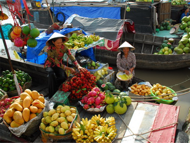 Cai Rang floating market - Orchards At The Weekend (Grafting Tour)